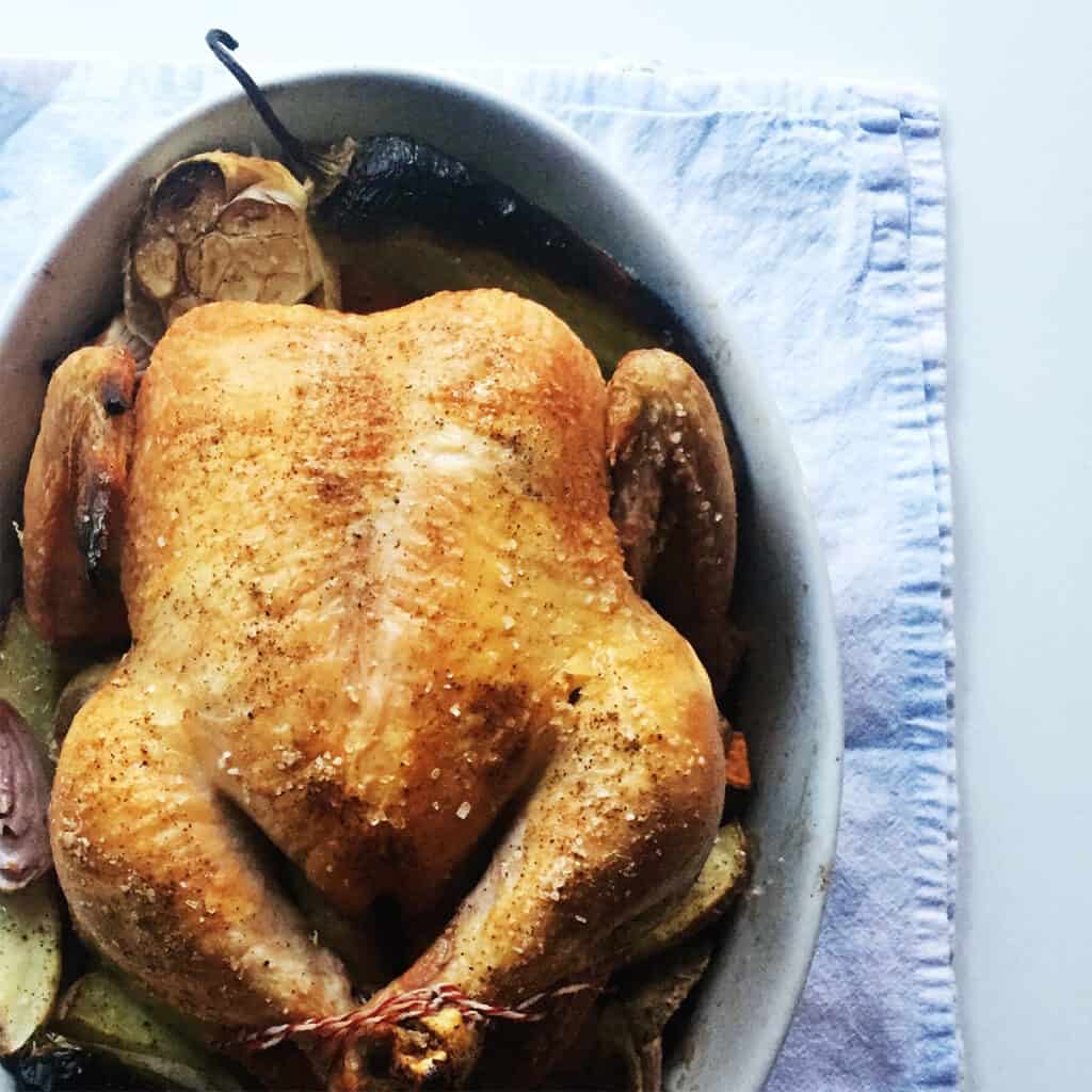 Simple Oven Roasted Whole Chicken High Desert Table