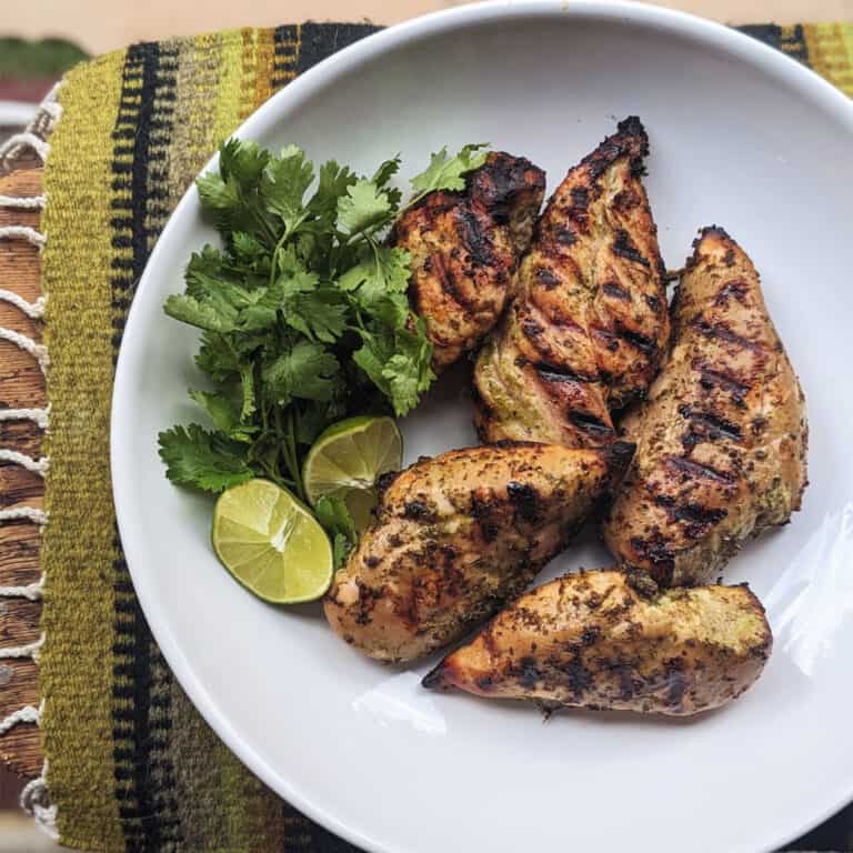 Marinated Chicken grilled and ready for Taco Night