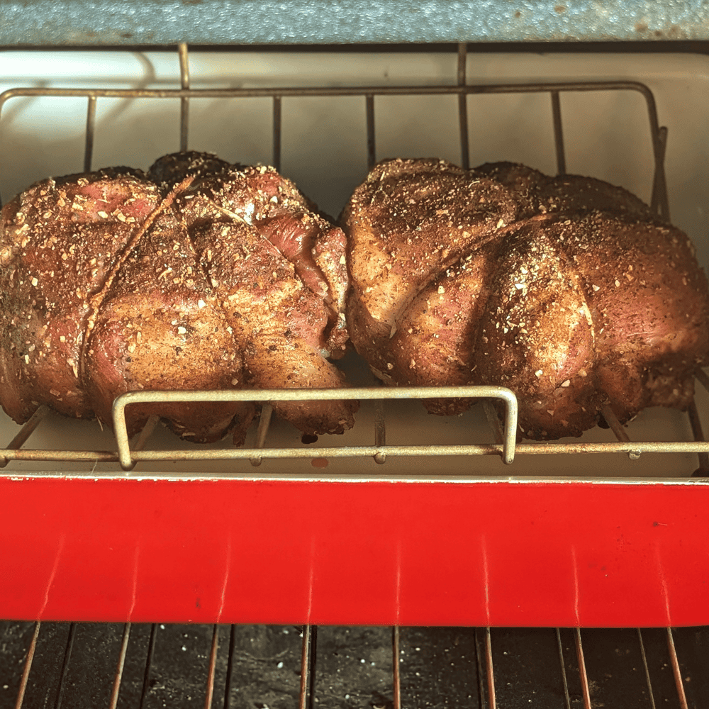 Slow Roasted Pork Shoulder - prepped in the oven